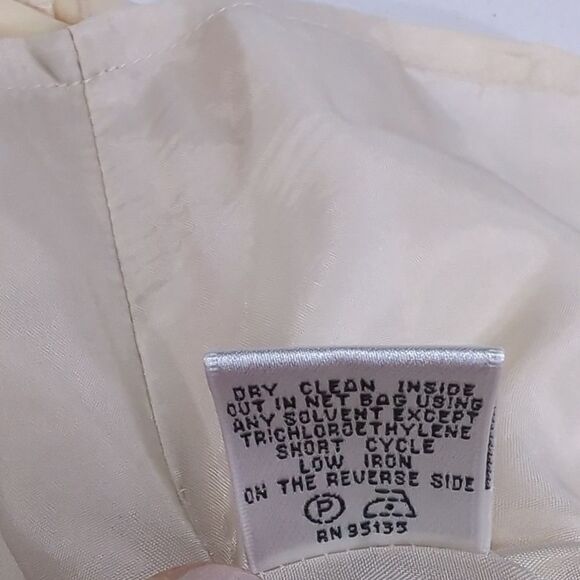 Lafayette 148 Dress Womens 10 Ivory Lace Knee Length Strapless Wedding - Picture 8 of 11